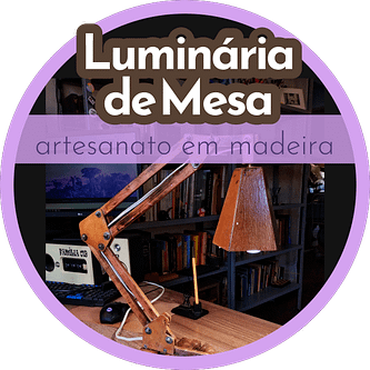 Luminária de mesa artesanal